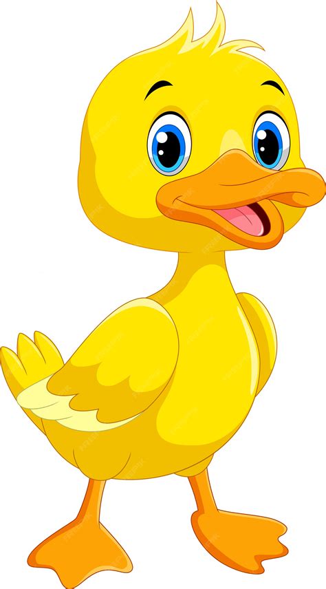 cartoon duck with hair